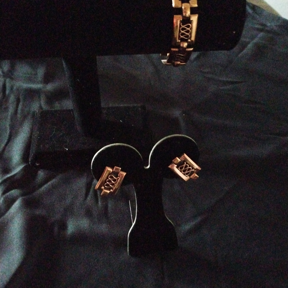 Matching Renoir bracelet and earrings set